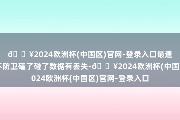 🔥2024欧洲杯(中国区)官网-登录入口最遑急的是缅想一个不防卫磕了碰了数据有丢失-🔥2024欧洲杯(中国区)官网-登录入口