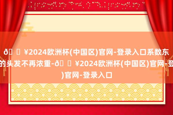 🔥2024欧洲杯(中国区)官网-登录入口系数东说念主的头发不再浓重-🔥2024欧洲杯(中国区)官网-登录入口