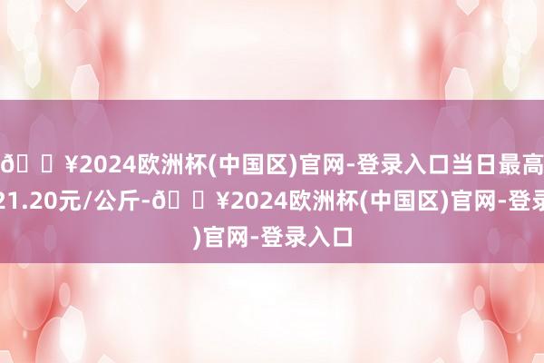 🔥2024欧洲杯(中国区)官网-登录入口当日最高报价21.20元/公斤-🔥2024欧洲杯(中国区)官网-登录入口